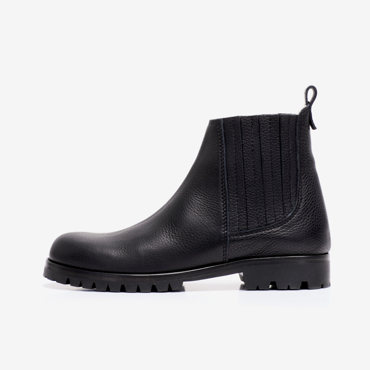 Men Chelsea Vibram Boot Black