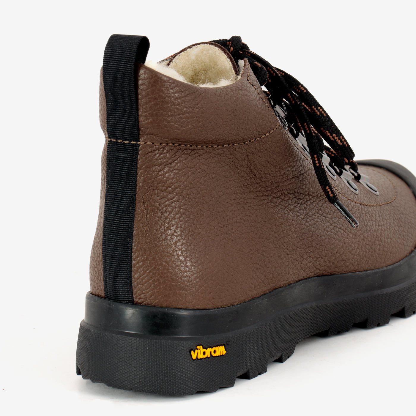 Miesten Yosemite Vibram -nilkkurit tummanruskea merinovilla