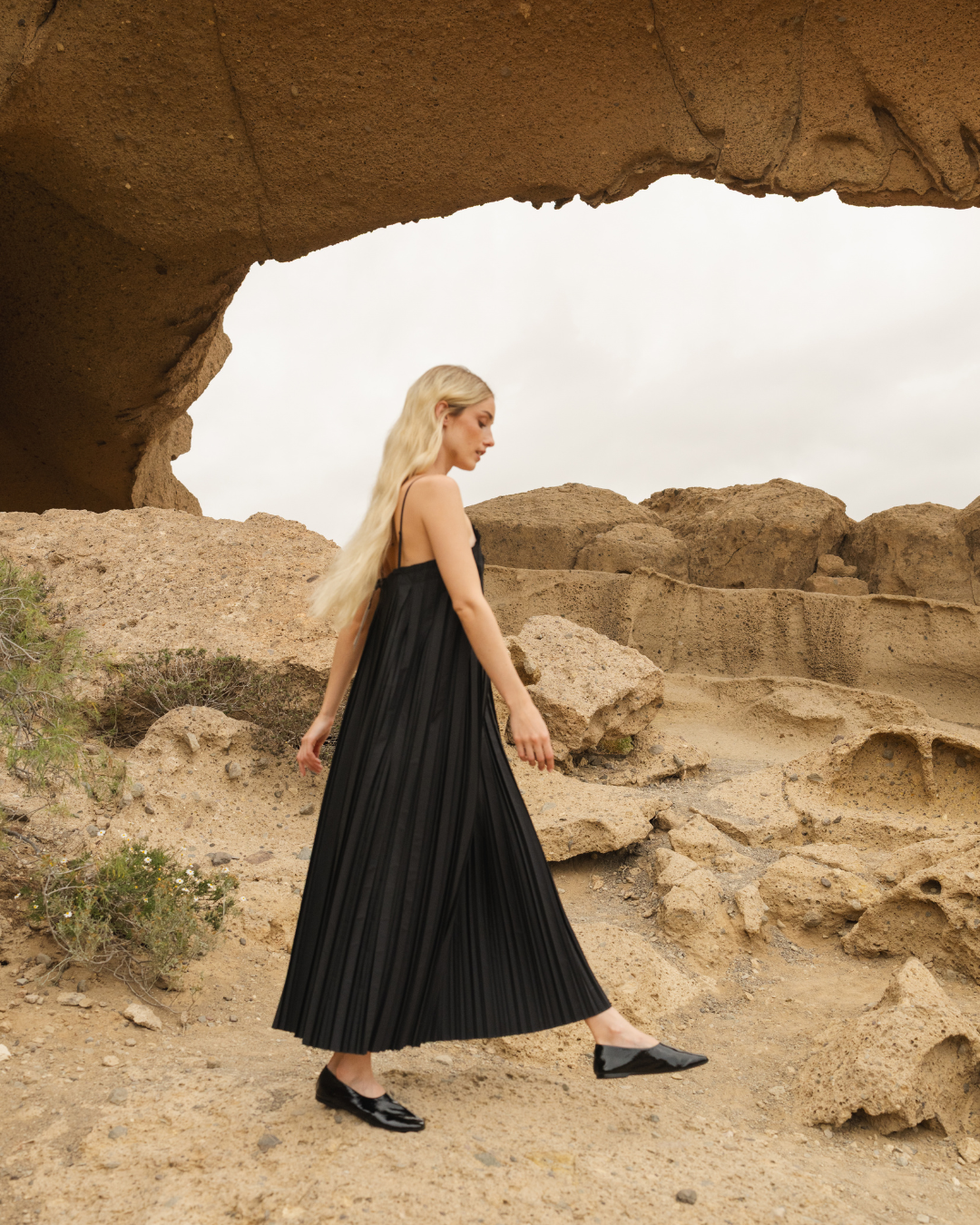 Ursula -ballerina kiiltonahka musta