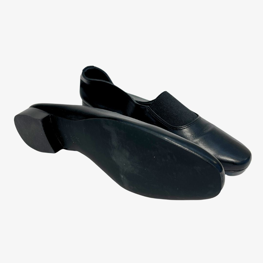 Sample Plimsoll black ballerina