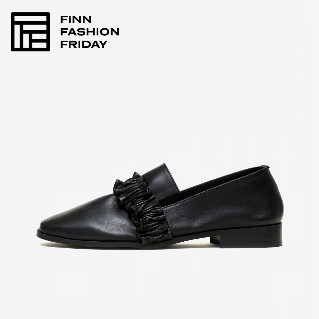 Victoria rubber loafer black