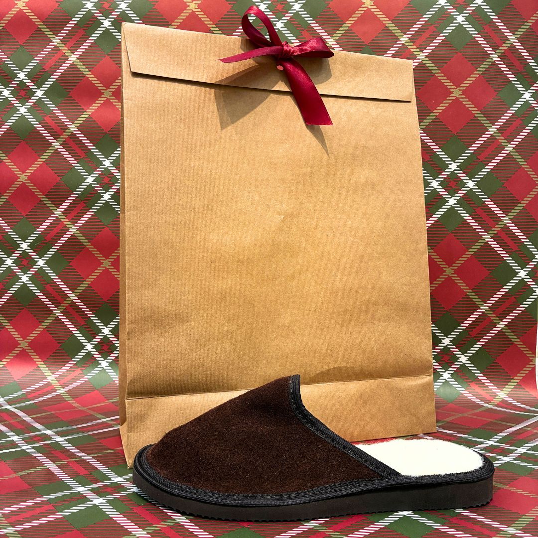 Mateus merinovilla sisäkengät tummanruskea