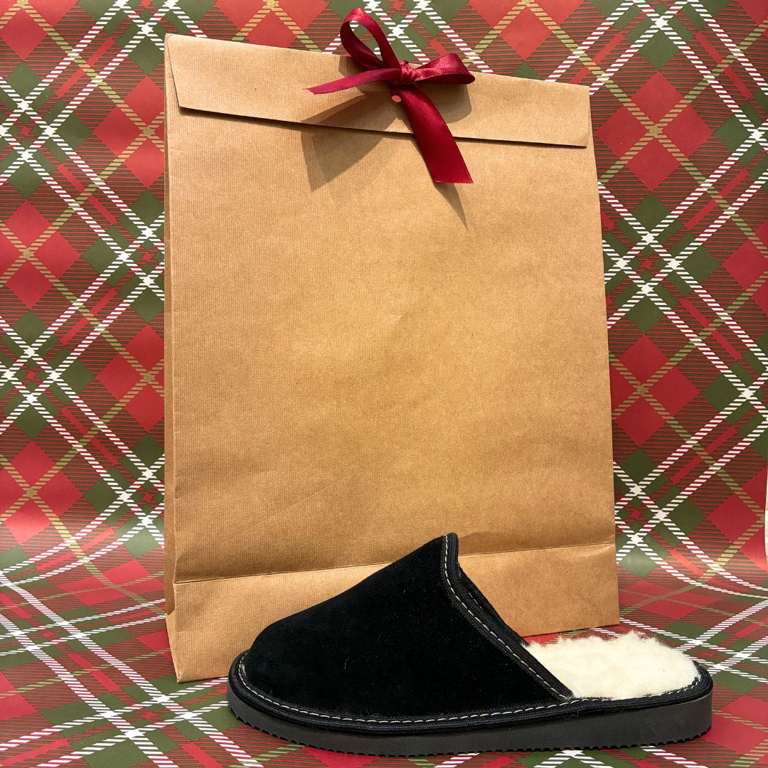 Mateus merinovilla sisäkengät musta