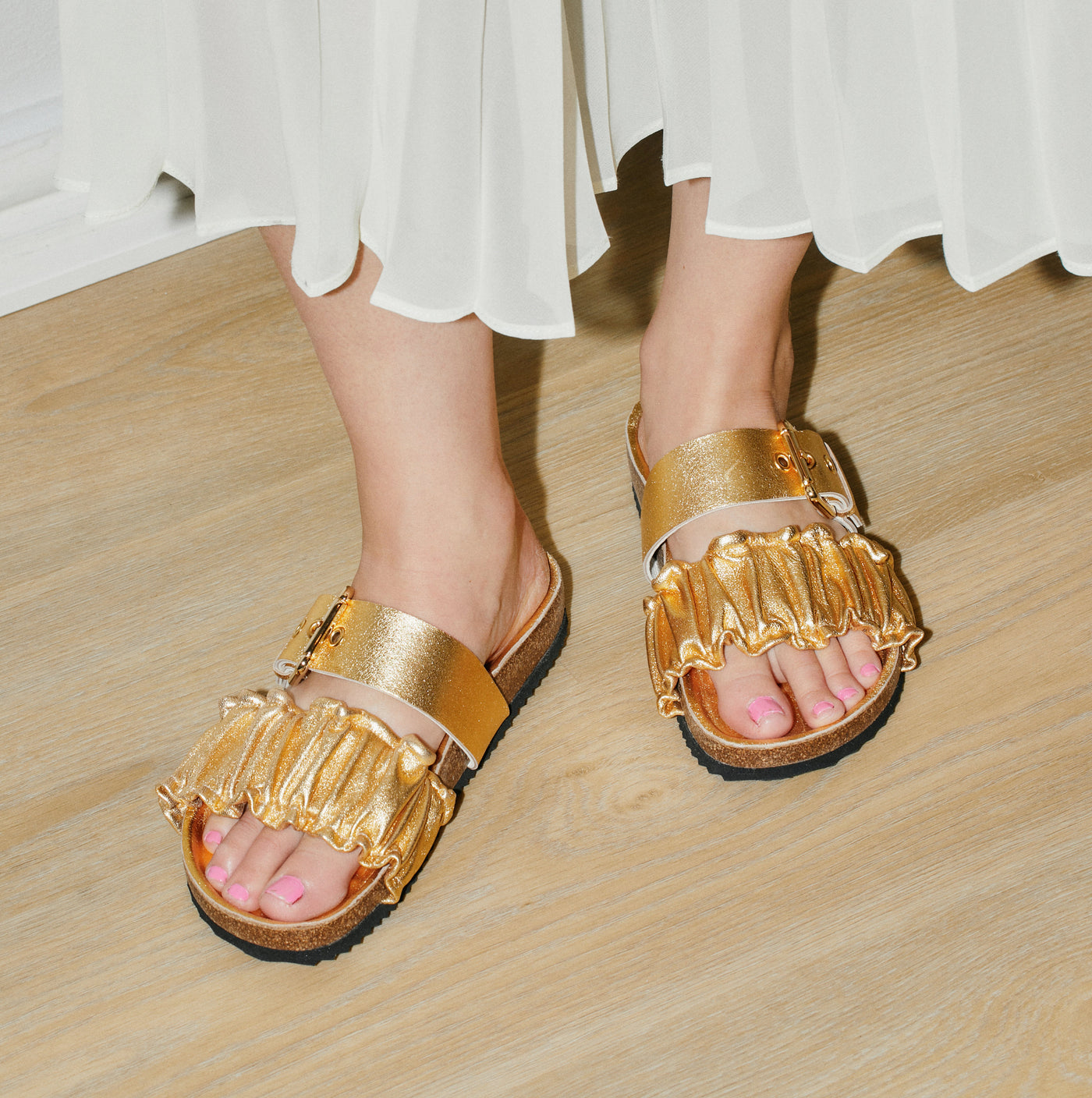 Iris fussbett -sandaalit kulta