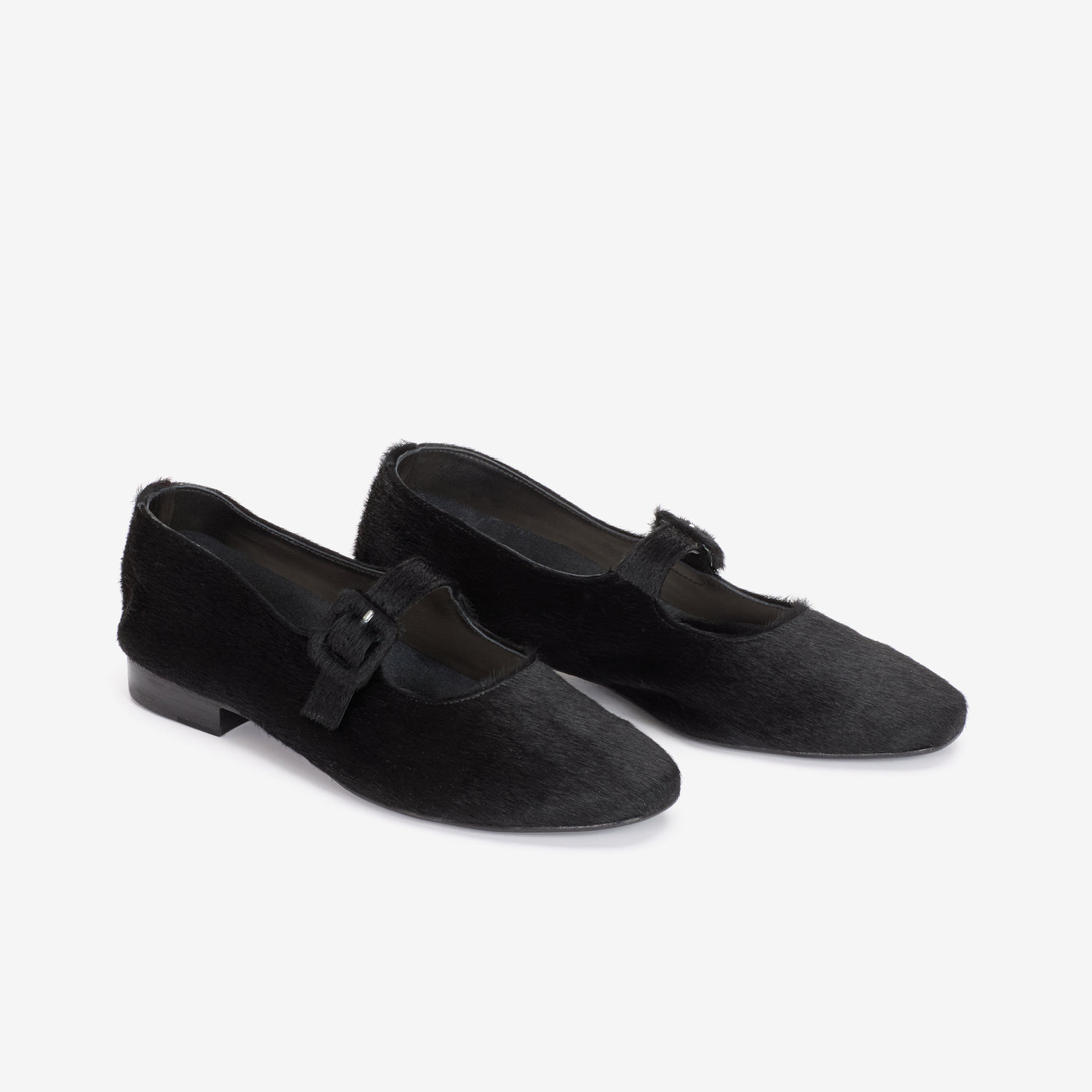 Mary jane calf hair black