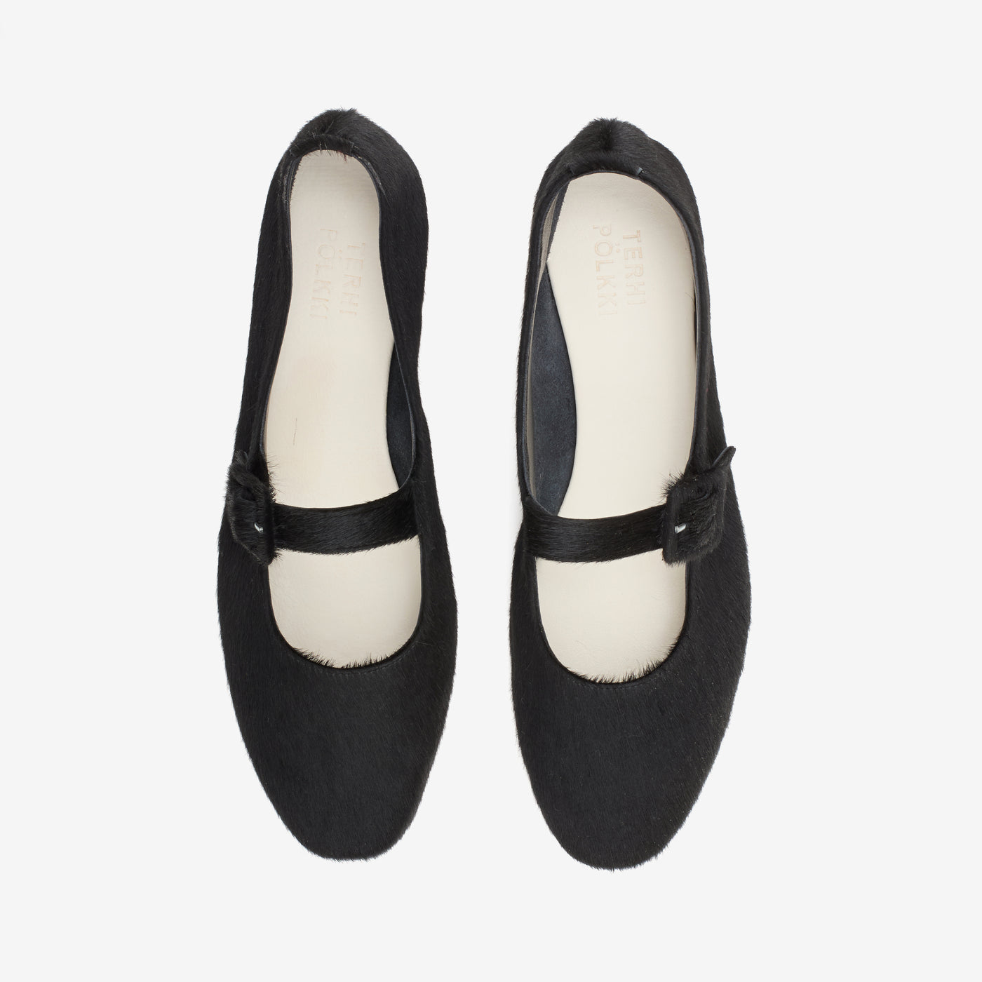 Mary jane calf hair black