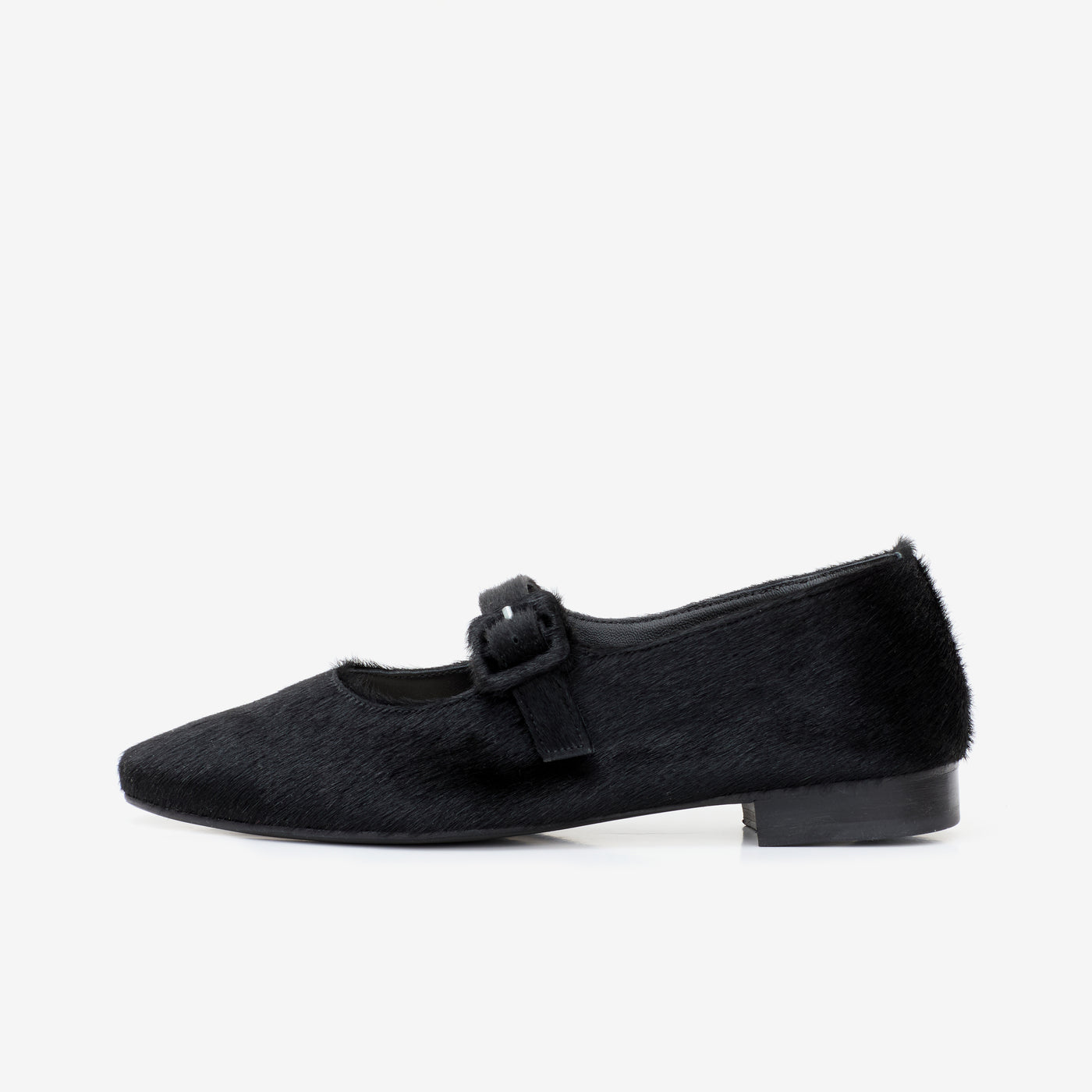 Mary jane calf hair black