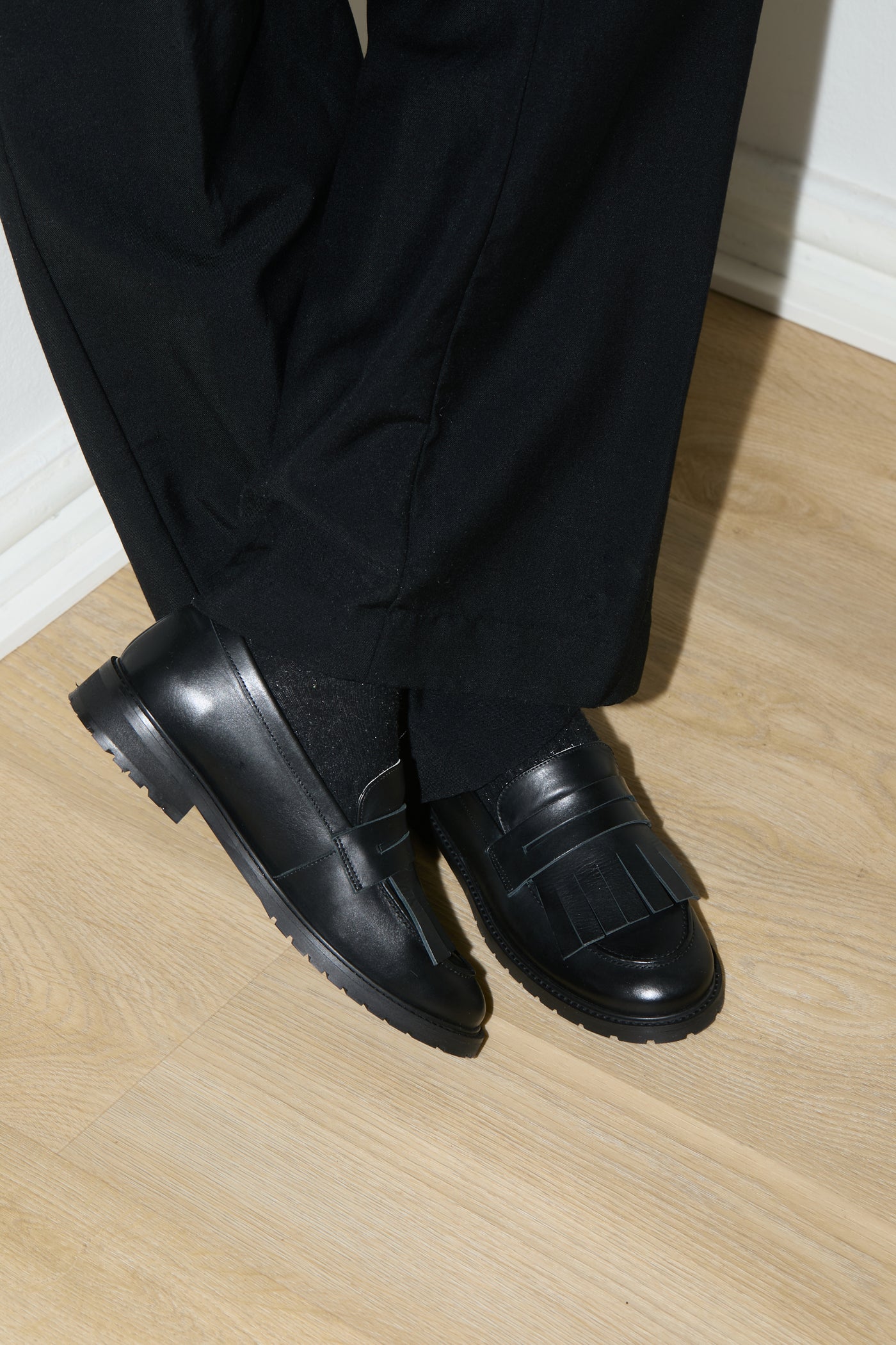 Kayce rubber loafer black