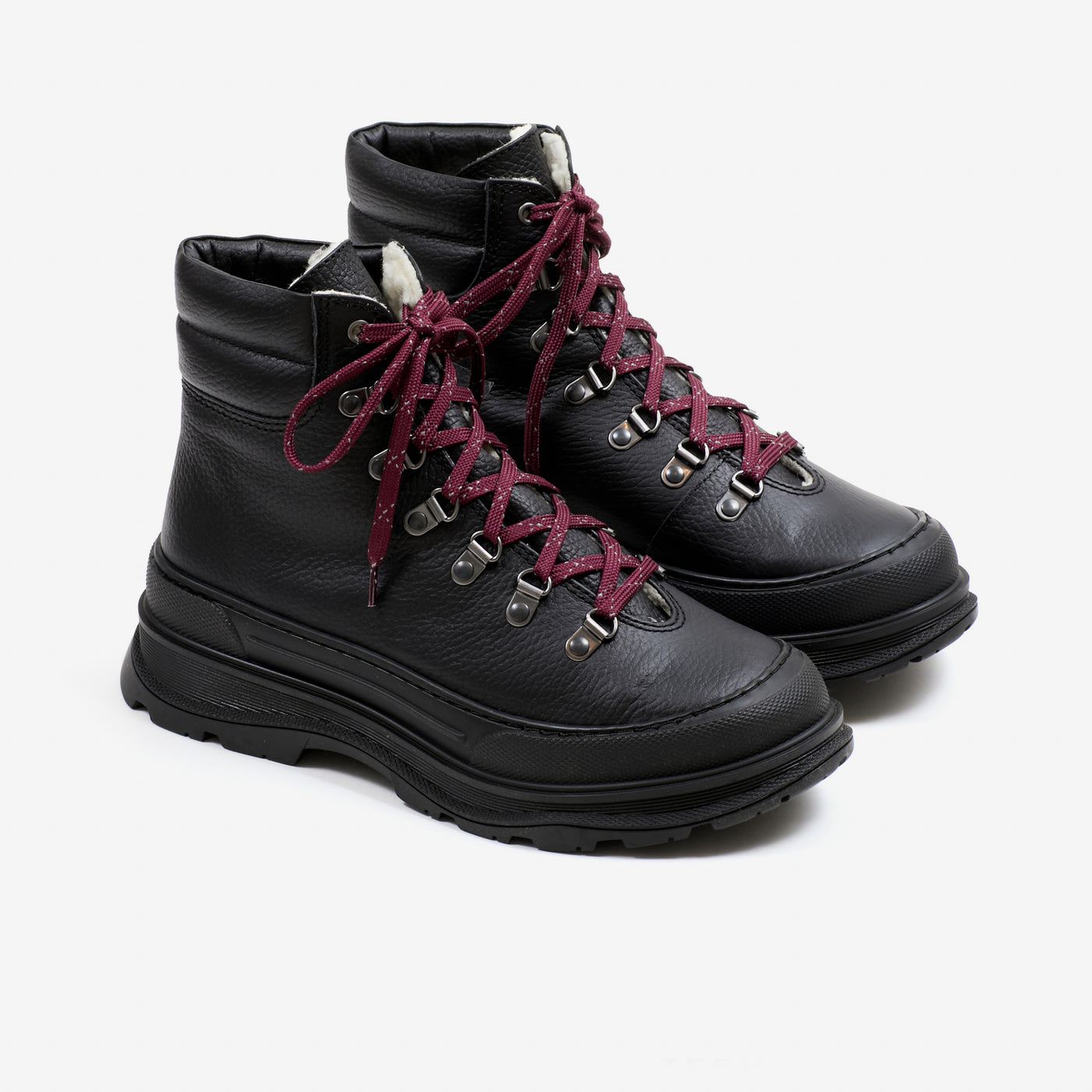 Saana hiking boot burgundy black