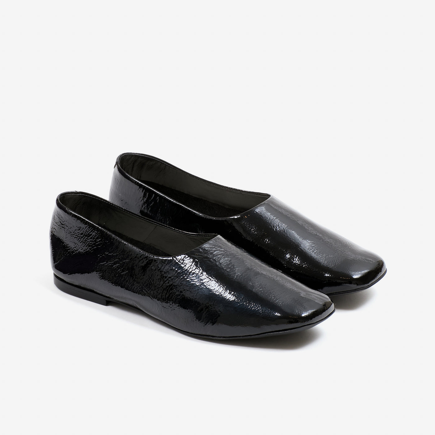 Ursula -ballerina kiiltonahka musta