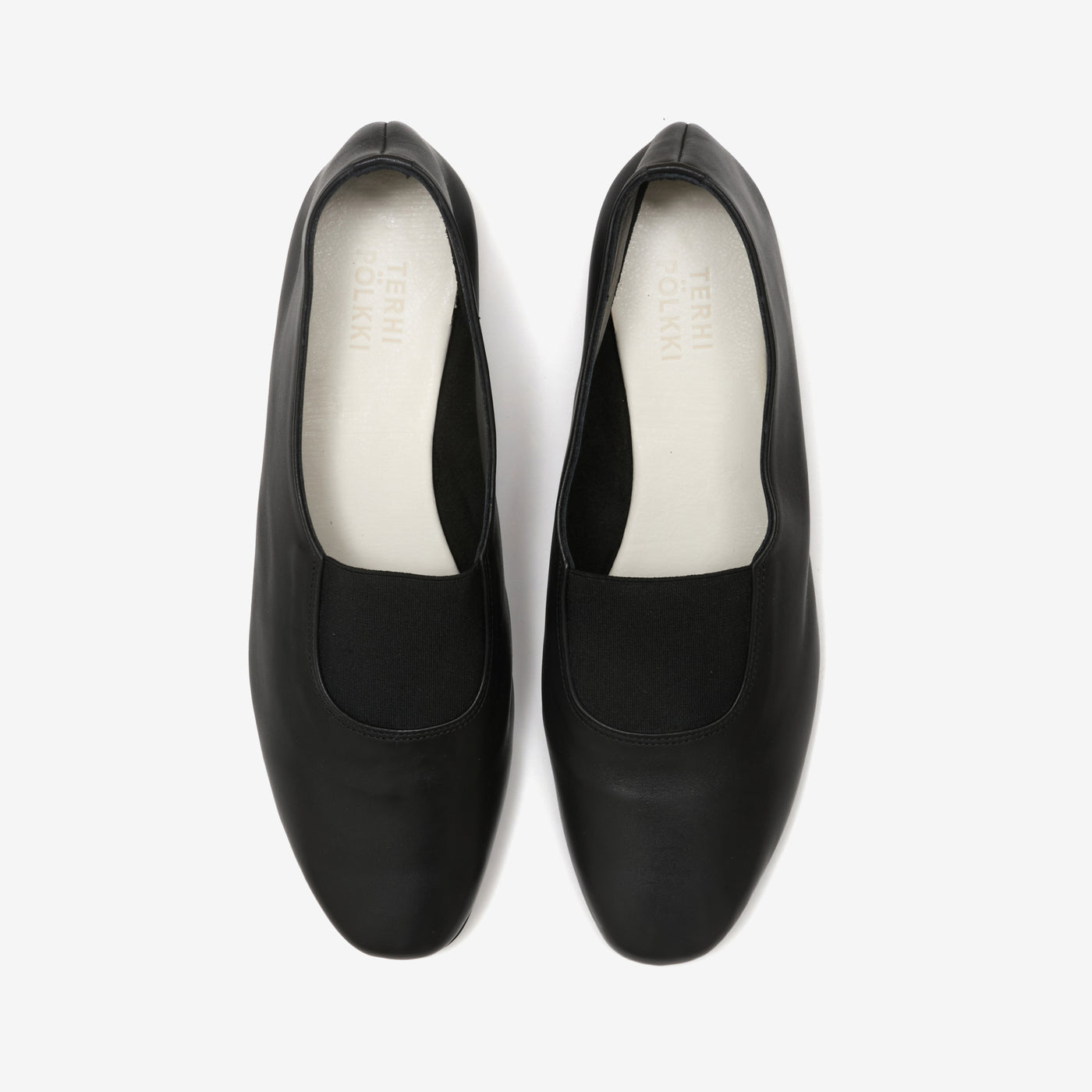 Sample Plimsoll black ballerina