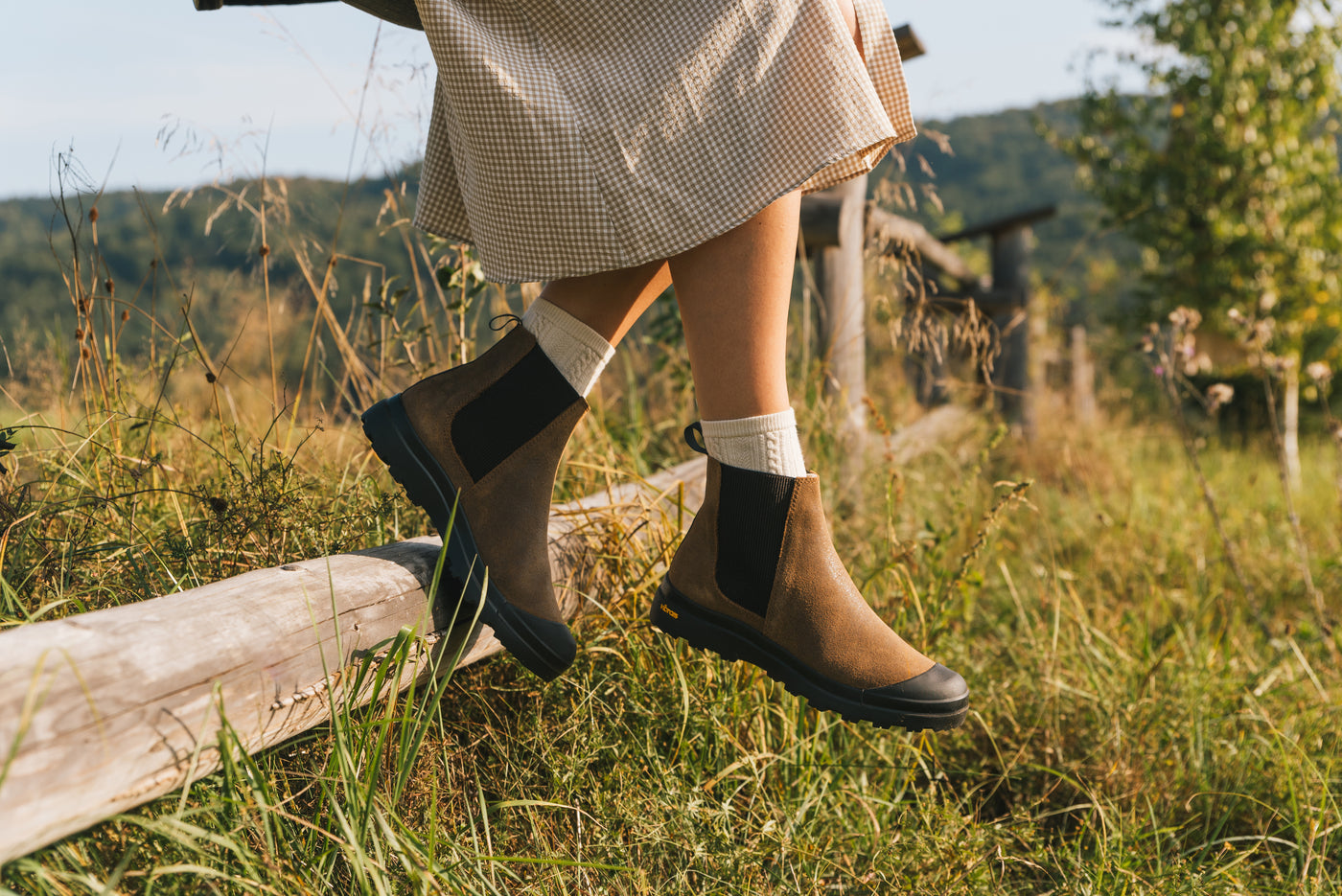 Chelsea Vibram boot rustic brown