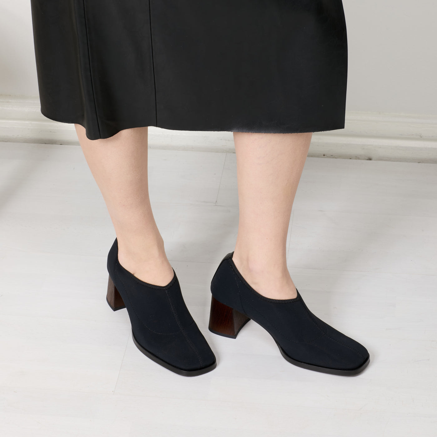 Sienna stretch sock heel black