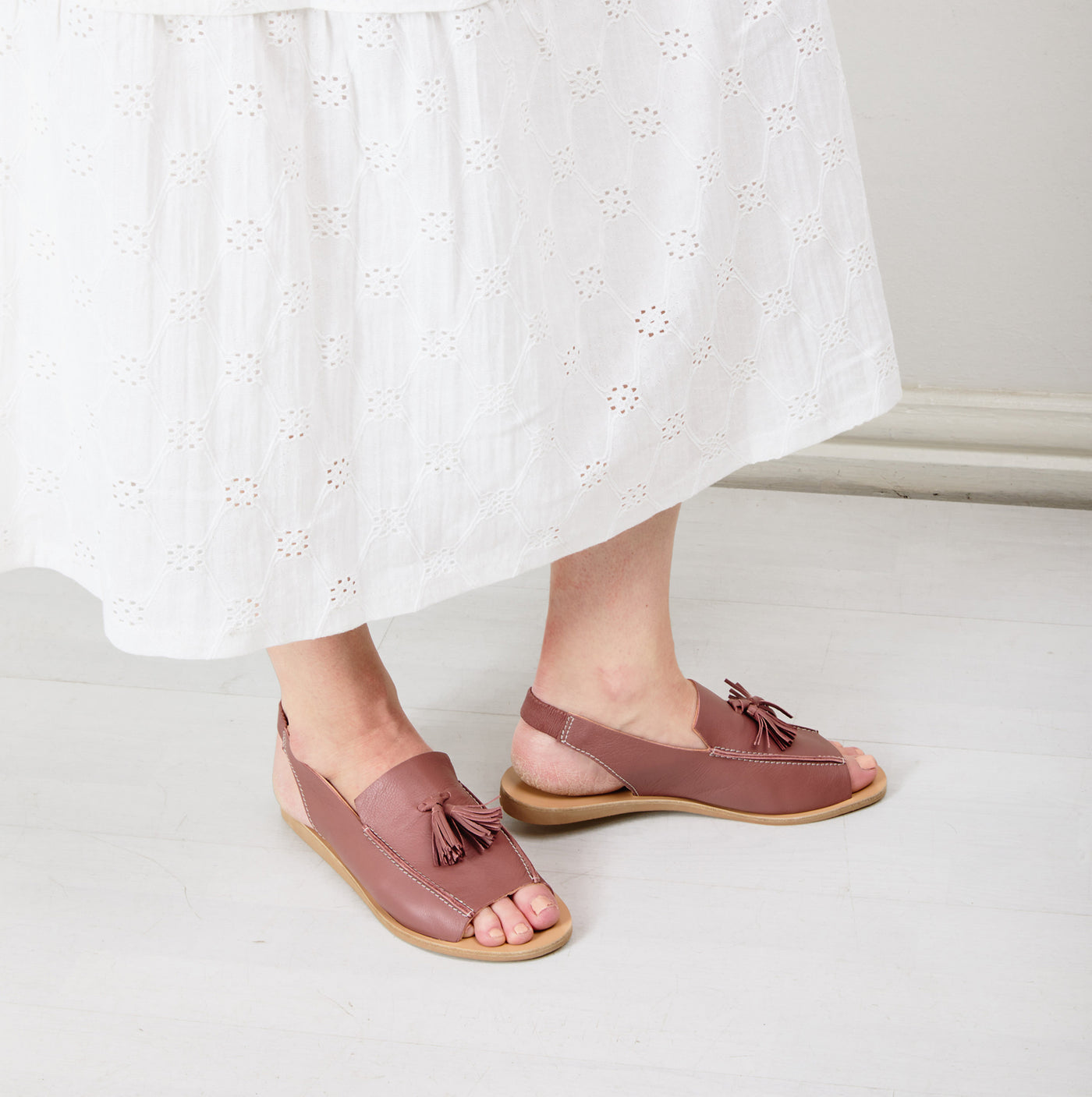 Loafer -sandaalit vanha roosa