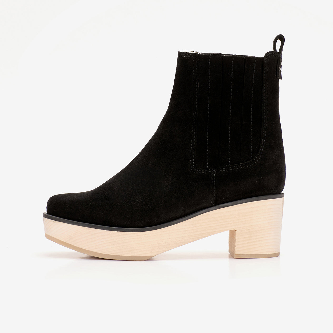 Sample Sophie suede clog black 39