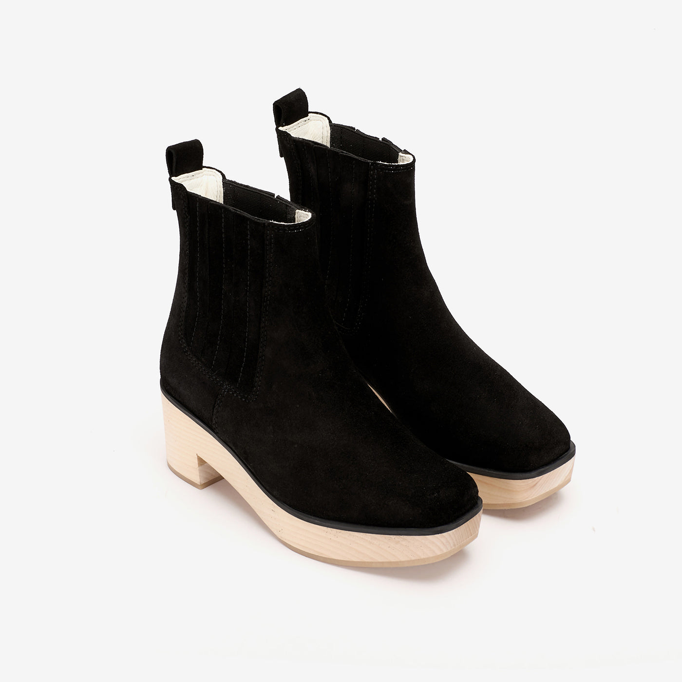 Sample Sophie suede clog black 39